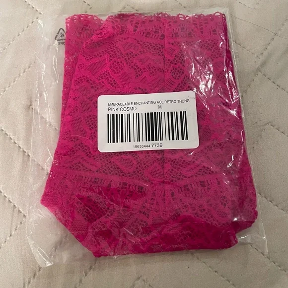 NWT Pink Soma Embraceable high-waist thong panties, new, never worn or tried on. - Picture 2 of 6